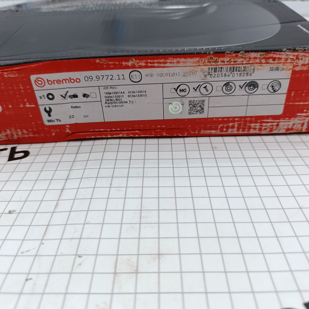 Диск тормозной передний VAG Audi, Seat, Skoda, VW 5Q0615301F/JZW698302CN BREMBO - Миниатюра товара 3