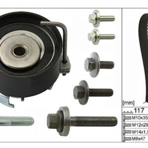 Комплект ГРМ Ford Fiesta, Focus, Fusion 1.25-1.6 97 (1 ремень, 1 ролик,) INA EUROPE