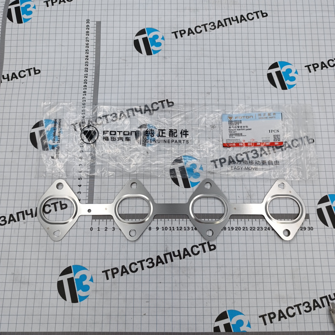 Прокладка выпускного коллектора Газель Next, Foton Toano 2.8 ISF ORG FOTON - Миниатюра товара 1