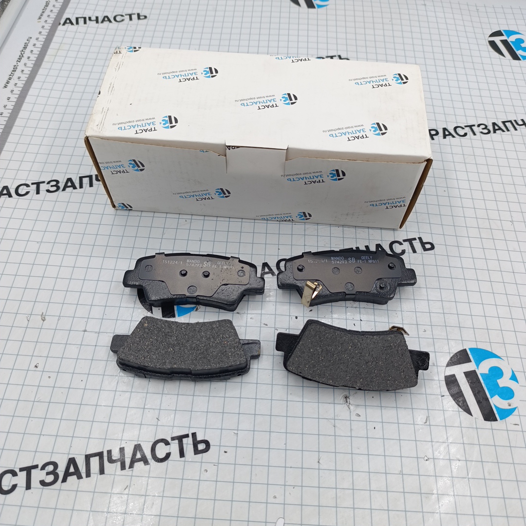Тормозные колодки задние Geely Atlas, KIA Ceed,Rio,Soul,Sportage,Hyundai Tucson ТЗ (ТрастЗапчасть)