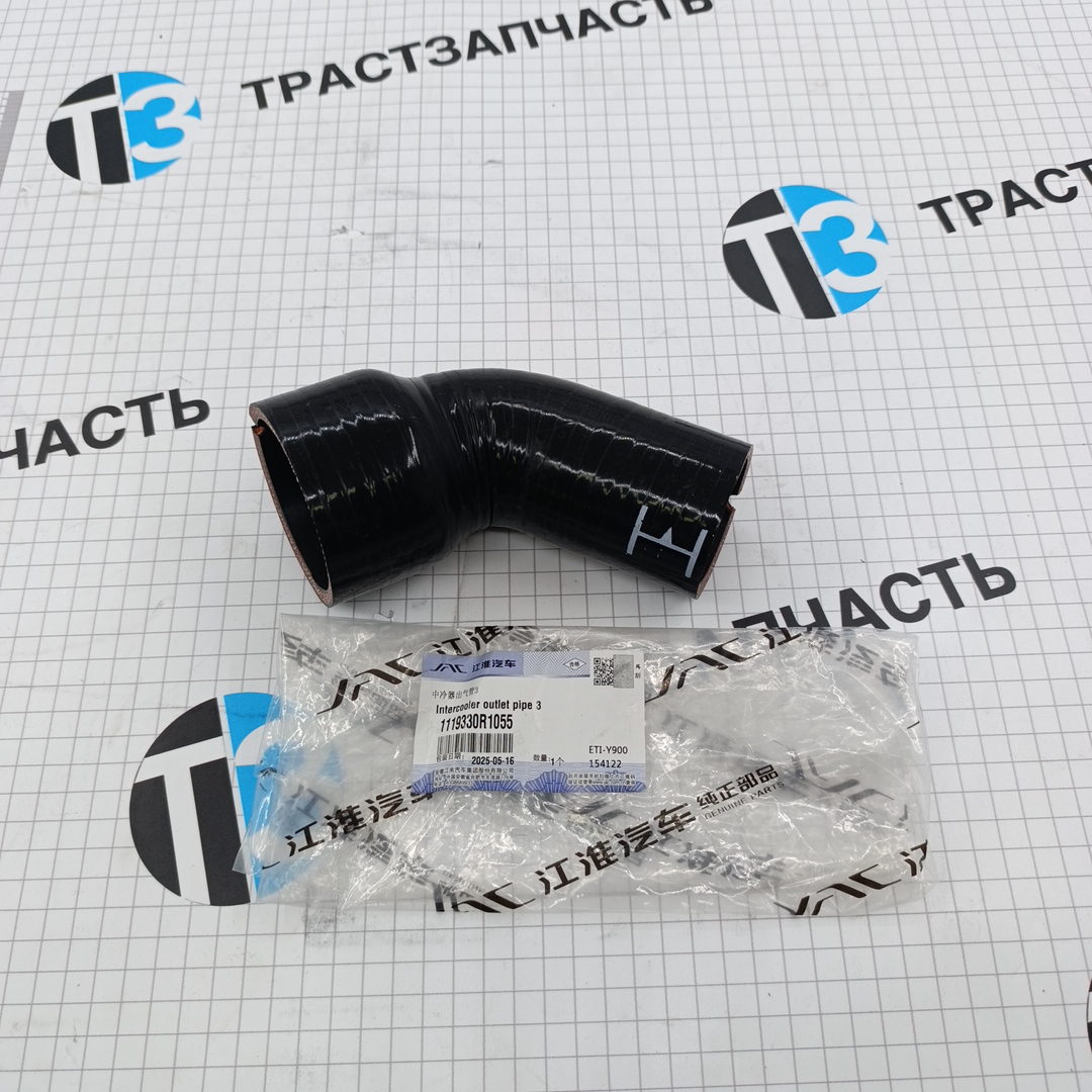 Патрубок интеркулера для а/м Sollers SF1 1.5L (правый, 2 часть) (ORIGINAL JAC) 1119330R1055 - Миниатюра товара 1