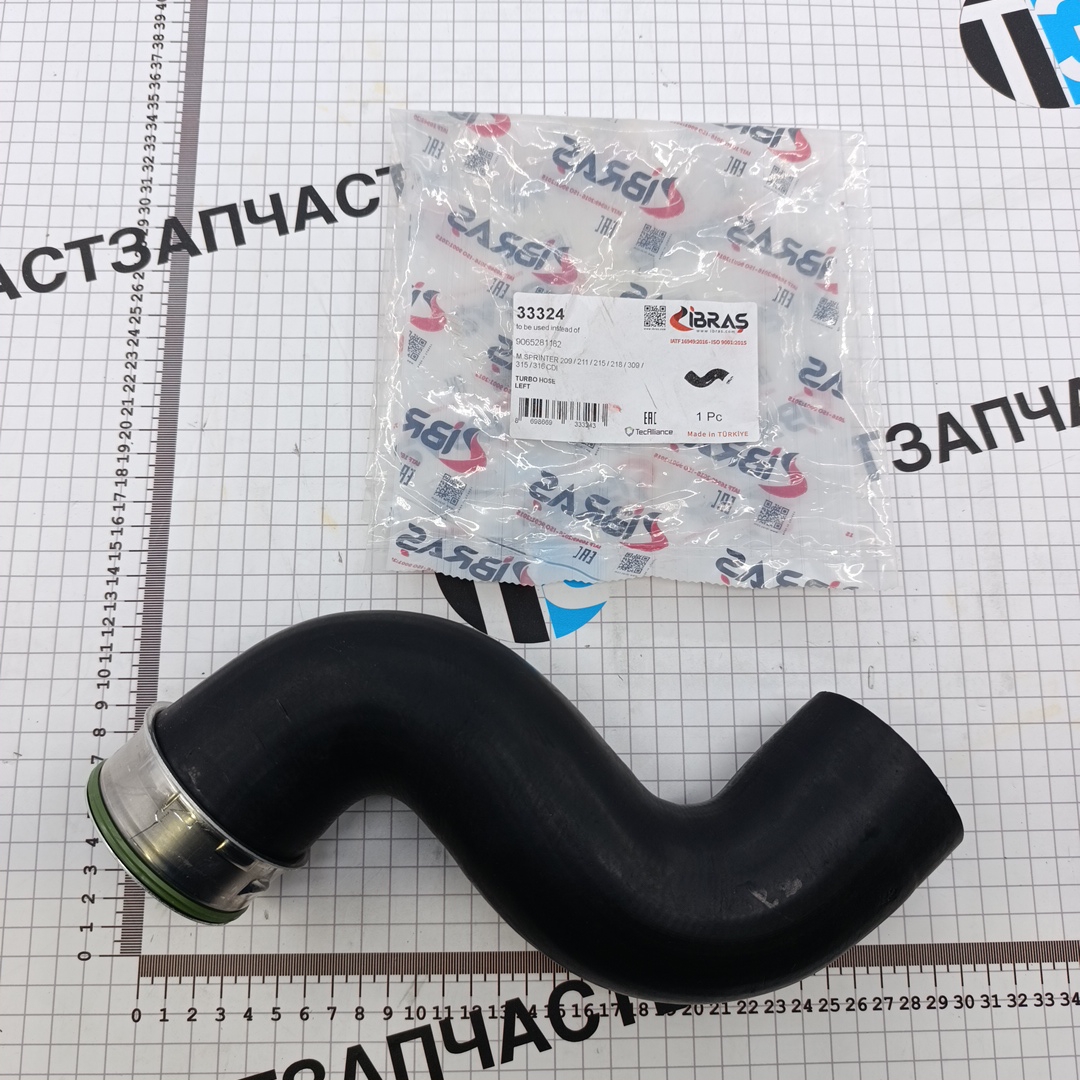Патрубок интеркулера Mercedes Sprinter ОМ646 (правый) A9065281182 IBRAS - Миниатюра товара 1