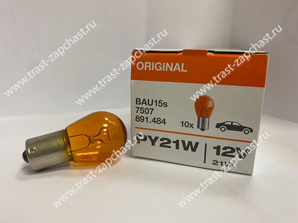 Лампа PY21W (ORIGINAL OSRAM EUROPE) - Миниатюра товара 1