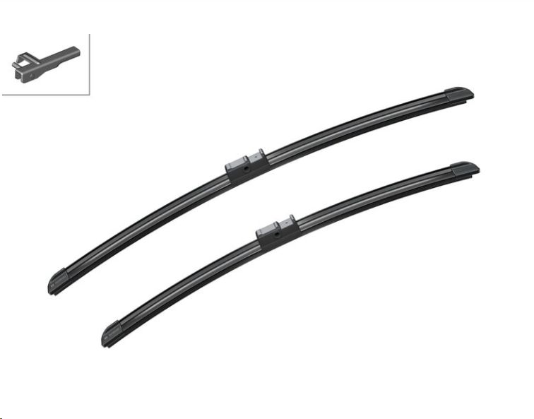 Щетки стеклоочистителя VAG VW Golf IV, Polo IV, Mazda III (ком-т, бескаркасные, 530/480mm) BOSCH