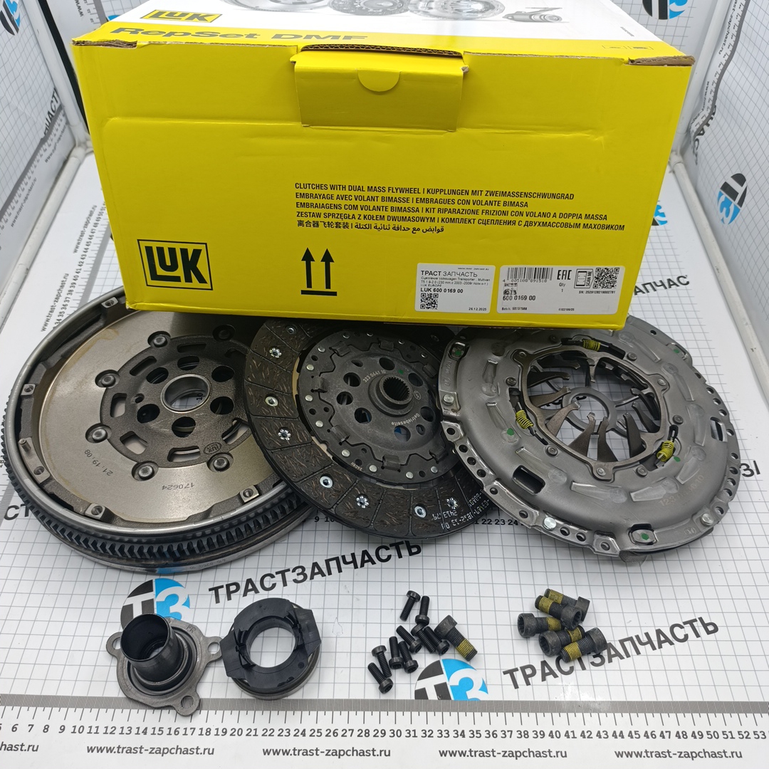 Сцепление Volkswagen Transporter , Multivan T5 1.9-2.0 (230 mm,c 2003 -2009г полн к-т ) LUK EUROPE - Миниатюра товара 1