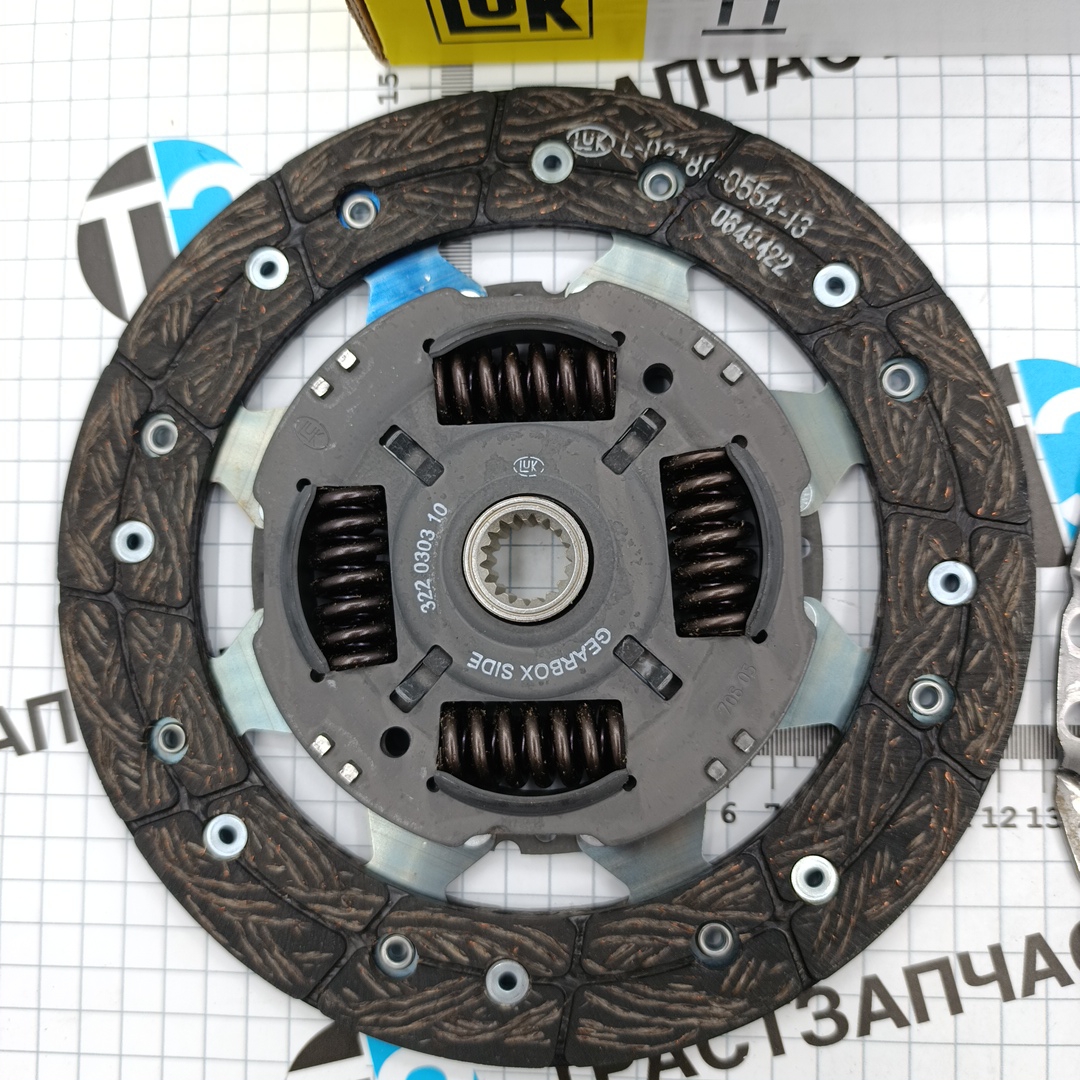Сцепление (корзина+диск) Ford Focus 1.4/1.6/1.8 99-05 LUK EUROPE - Миниатюра товара 4