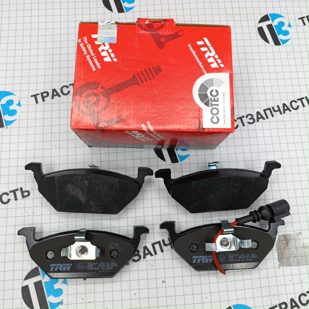 Тормозные колодки передние VAG Audi, VW, Seat, Skoda 1.4 TRW - Миниатюра товара 1