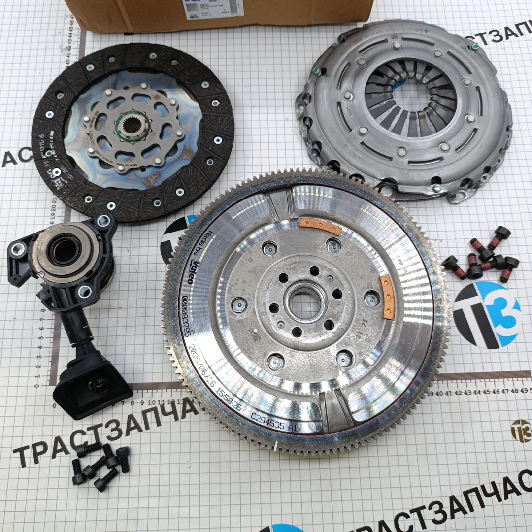 Сцепление PSA 1.6 HDi (DV6C) ПОЛНЫЙ КОМПЛЕКТ двухмасс. маховик + гидр. выжимной 837394/588301 OPAR - Миниатюра товара 3