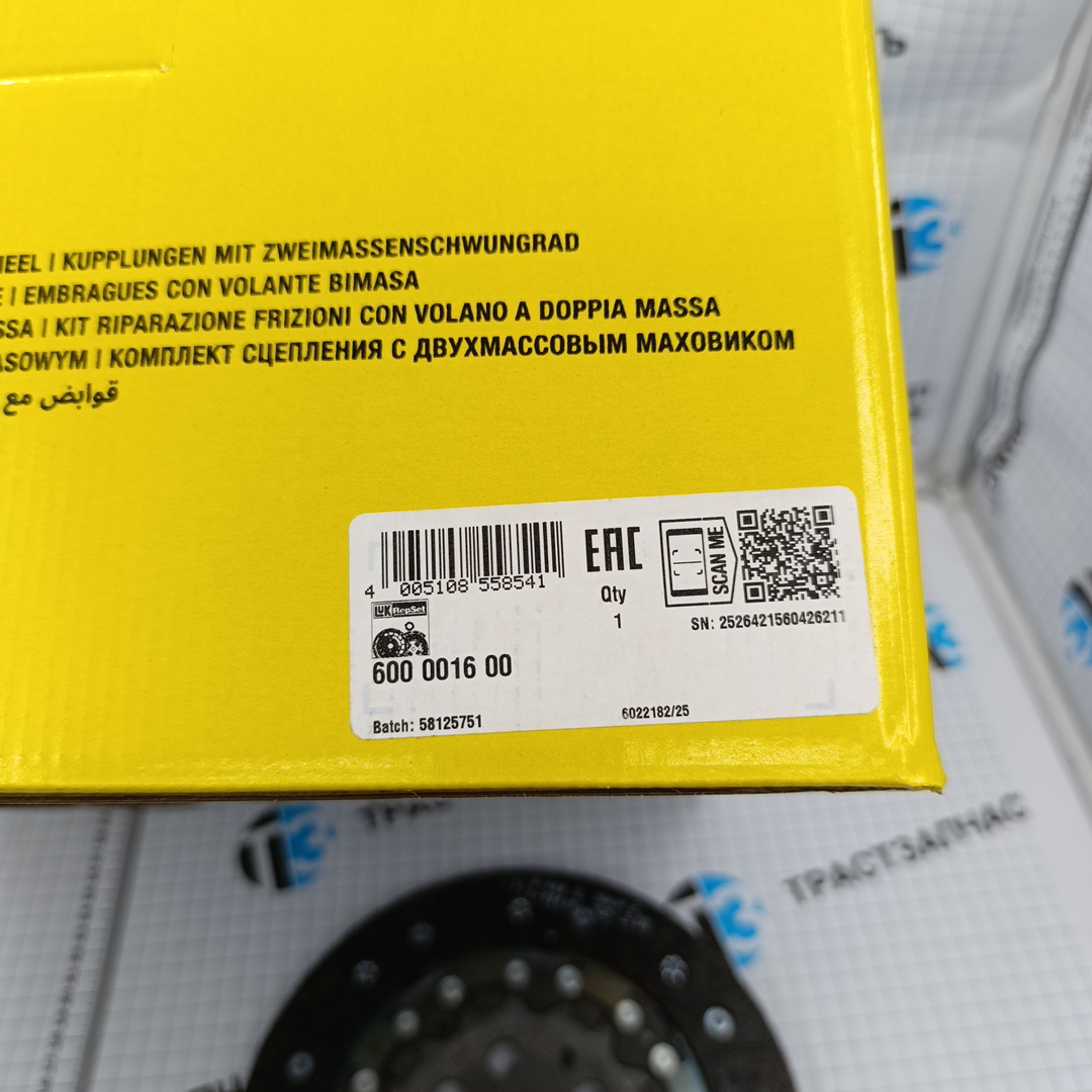 Сцепление VAG Audi,Seat,Skoda,Volkswagen 1.9 TDI (полный комплект) LUK EUROPE - Миниатюра товара 11