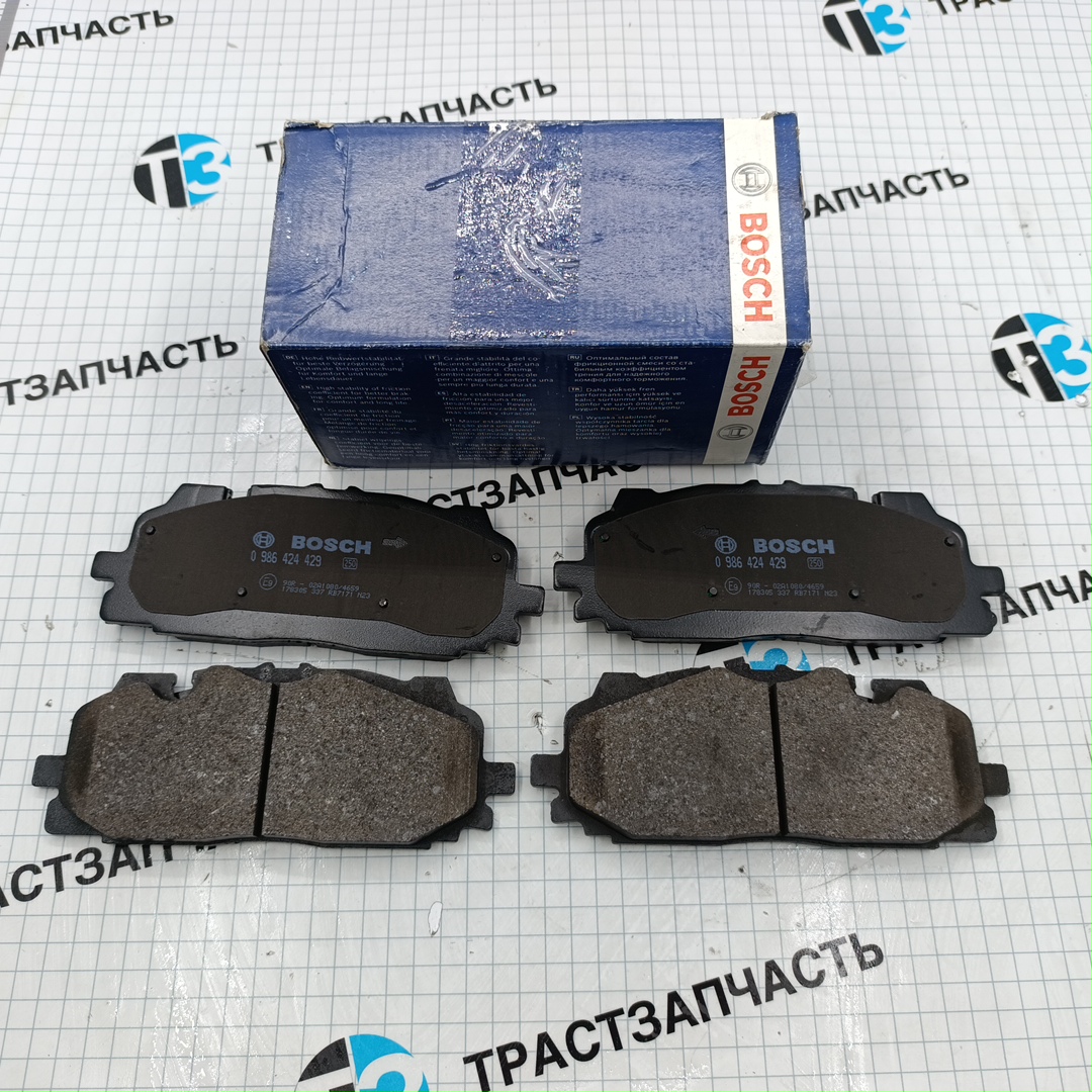 Тормозные колодки передние VAG AUDI A5/Q5 16-/Q7 15-/VW TOUAREG 18- BOSCH EUROPE - Миниатюра товара 1