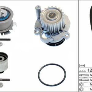 Комплект ГРМ+помпа VAG 1.9/2.0 TDI 95-10 INA EUROPE