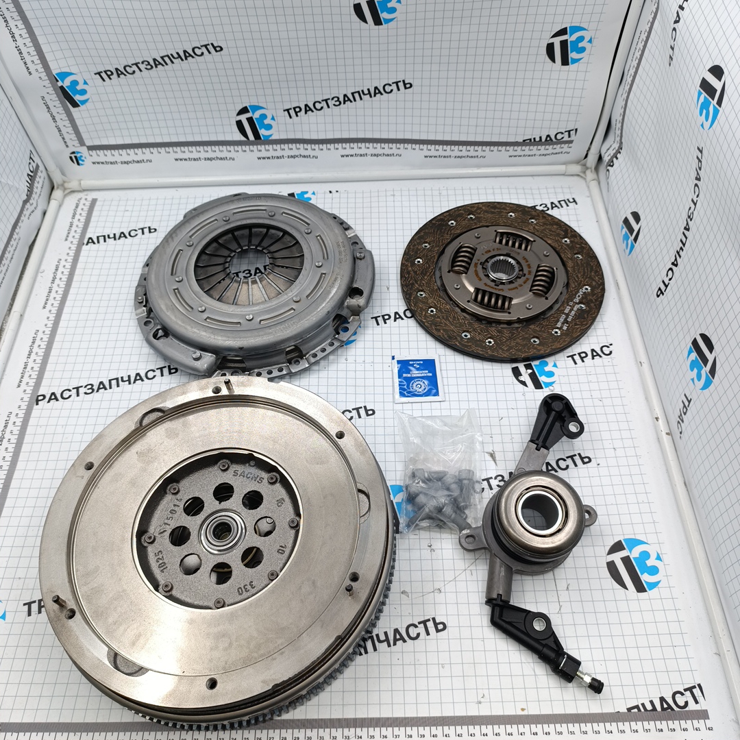 Сцепление Mercedes Sprinter OM651 (D=240 mm,сцепление+маховик+выжимной+болты) SACHS - Миниатюра товара 1