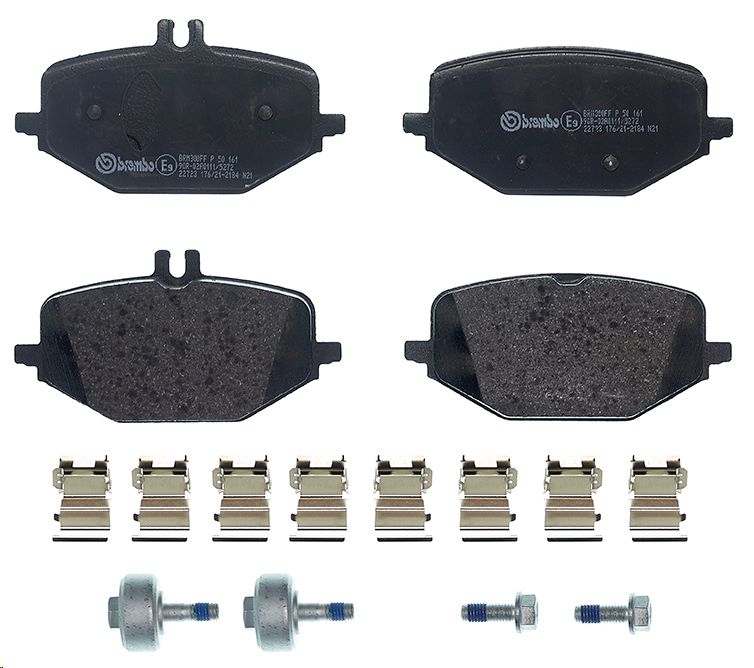 Тормозные колодки задние Mercedes W463/C167 (A0004203805/A4654235300/P50161/GDB2372) BREMBO - Миниатюра товара 1
