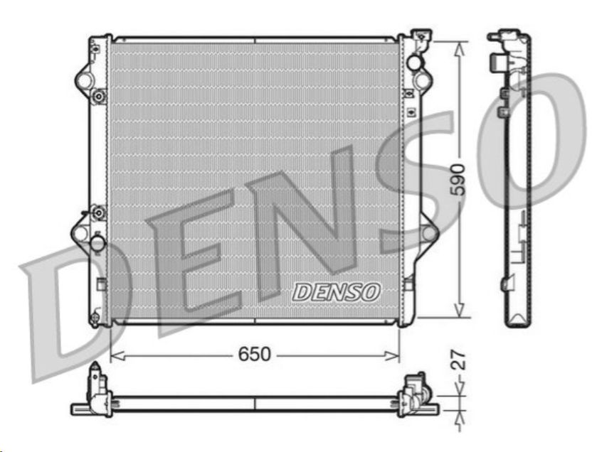Радиатор печки Toyota Land Cruiser (J12) DENSO - Миниатюра товара 1