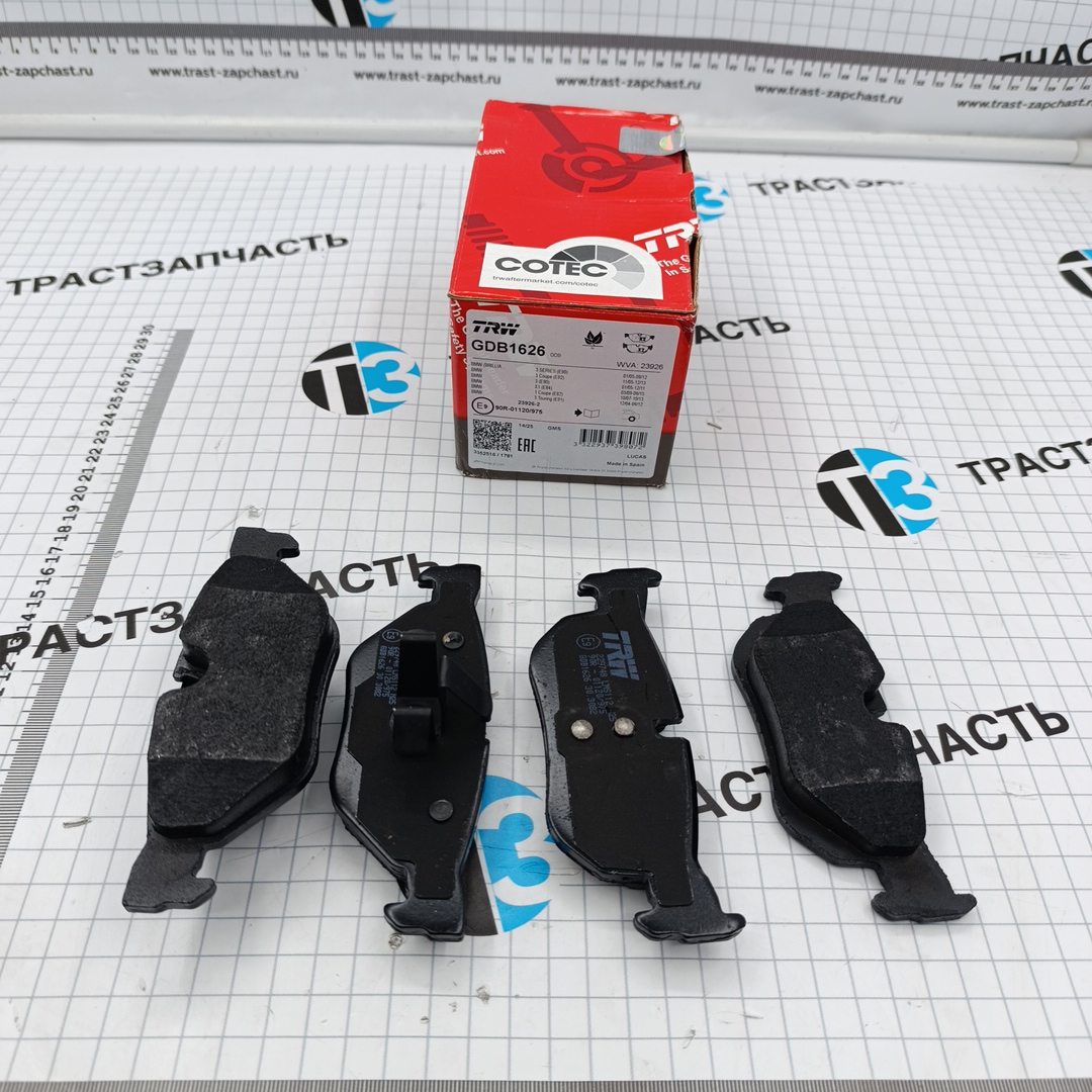 Тормозные колодки задние BMW 1(E81/E87/E82/E88), 3(E90/E91/E92), X1(E84) ( 34216774692 ) TRW - Миниатюра товара 1