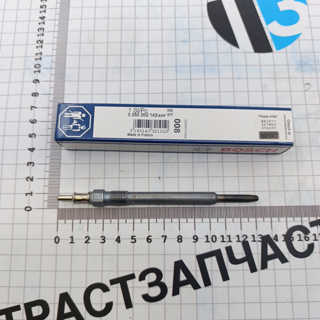 Свеча накаливания Mercedes Sprinter OM646/OM611 BOSCH EUROPE - Миниатюра товара 1