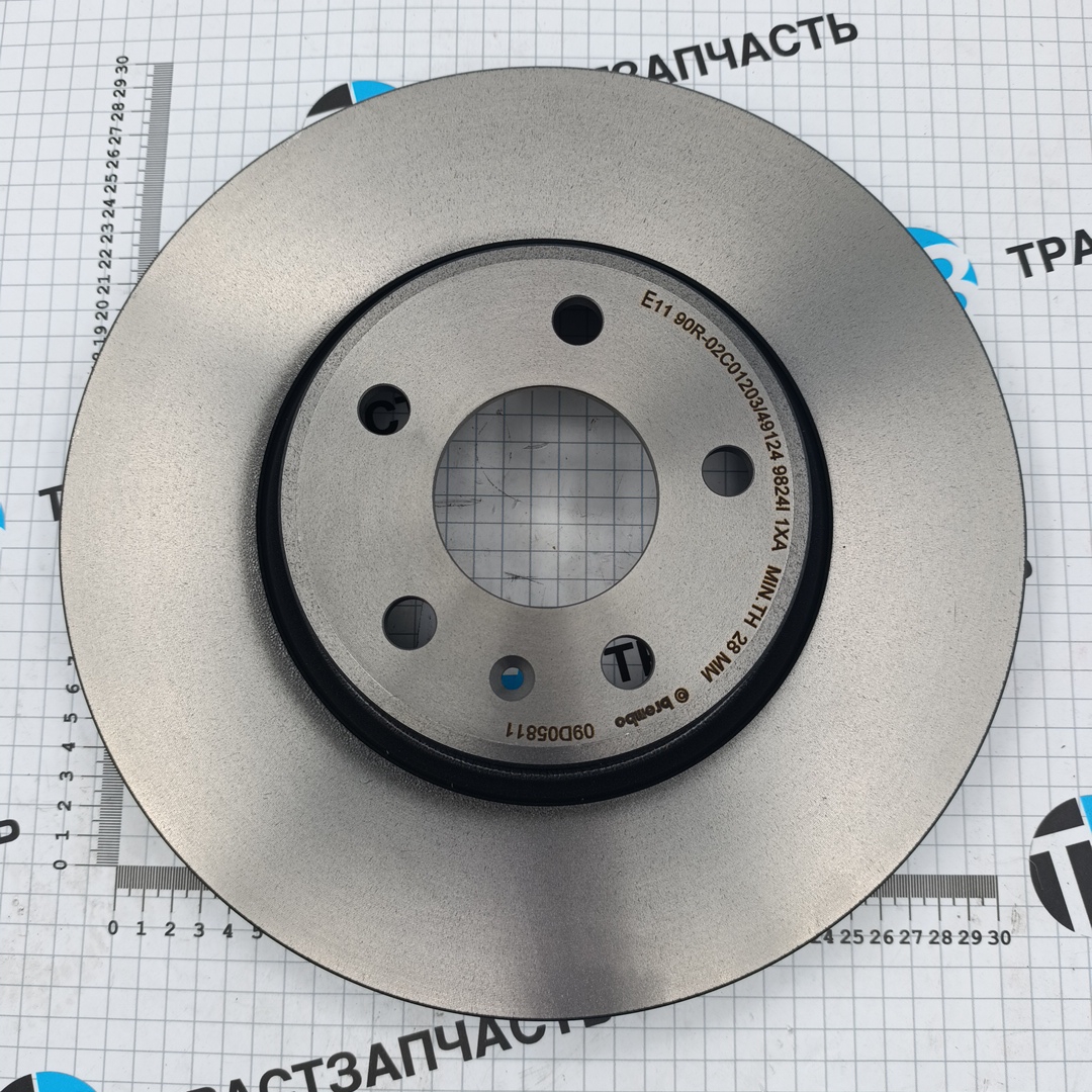 Диск тормозной передний VAG Audi A4(B9), A5(F53/F57), Q5(FYB/FYG) 8W0615301AA BREMBO - Миниатюра товара 2