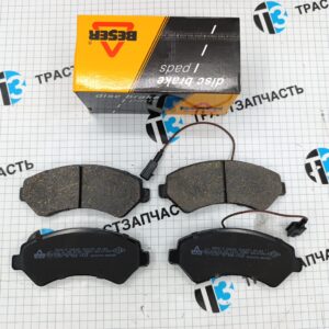 Тормозные колодки передние Боксер/Дукато(250)  R16 BESER + (датчик)