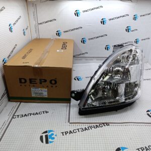 Фара левая Iveco Daily 06> (прямоугольная фишка,шасси) 69500013 DEPO