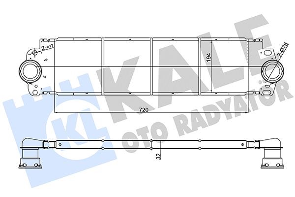Интеркулер Volkswagen Transporter T5 1.9-2.0 7E0145804B KALE - Миниатюра товара 2