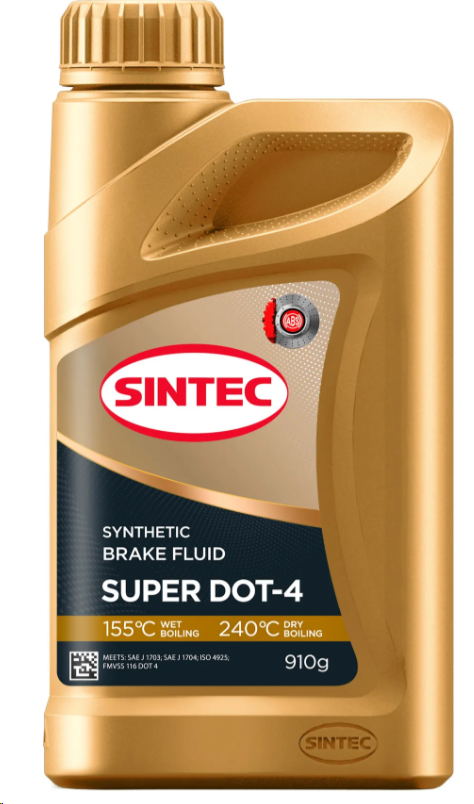 Тормозная жидкость DOT4 0.9L SINTEC SUPER
