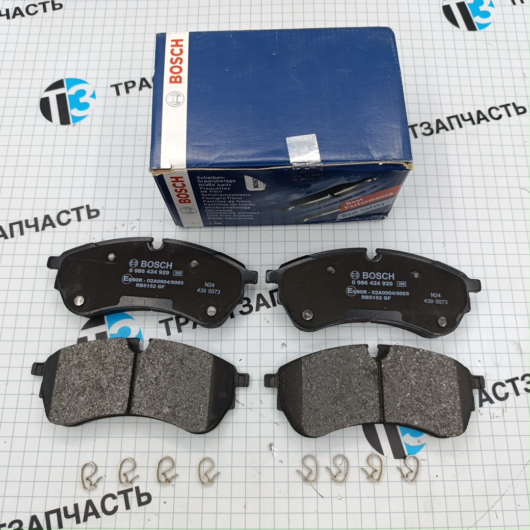 Тормозные колодки передние VAG VW Crafter 2.0 (с 2016г) BOSCH EUROPE - Миниатюра товара 1
