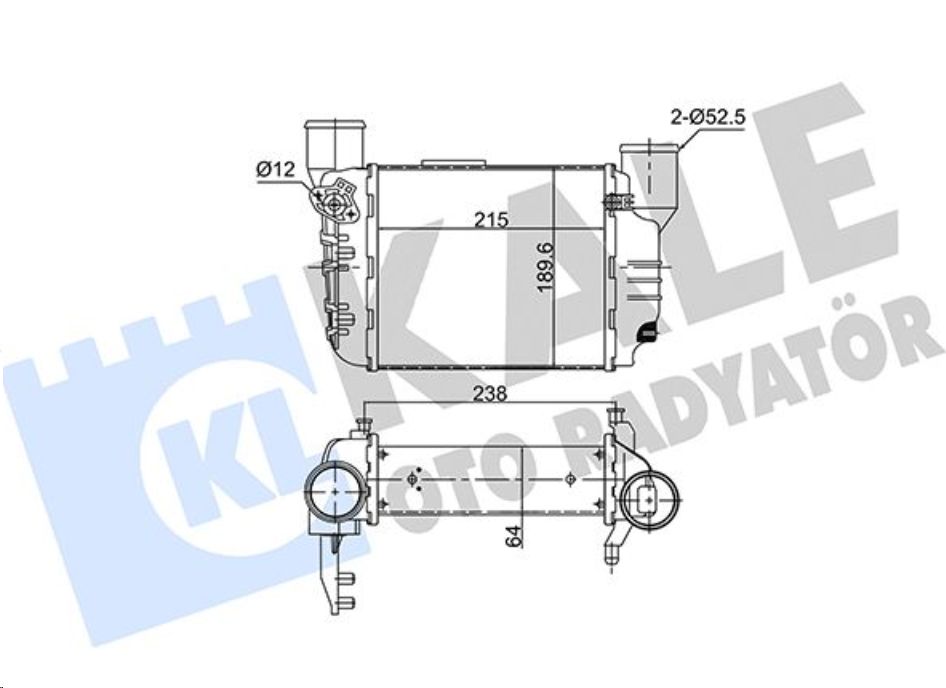 Интеркулер VAG Audi, Seat 1.8 T 8E0145805N KALE OTO RADYATÖR - Миниатюра товара 2