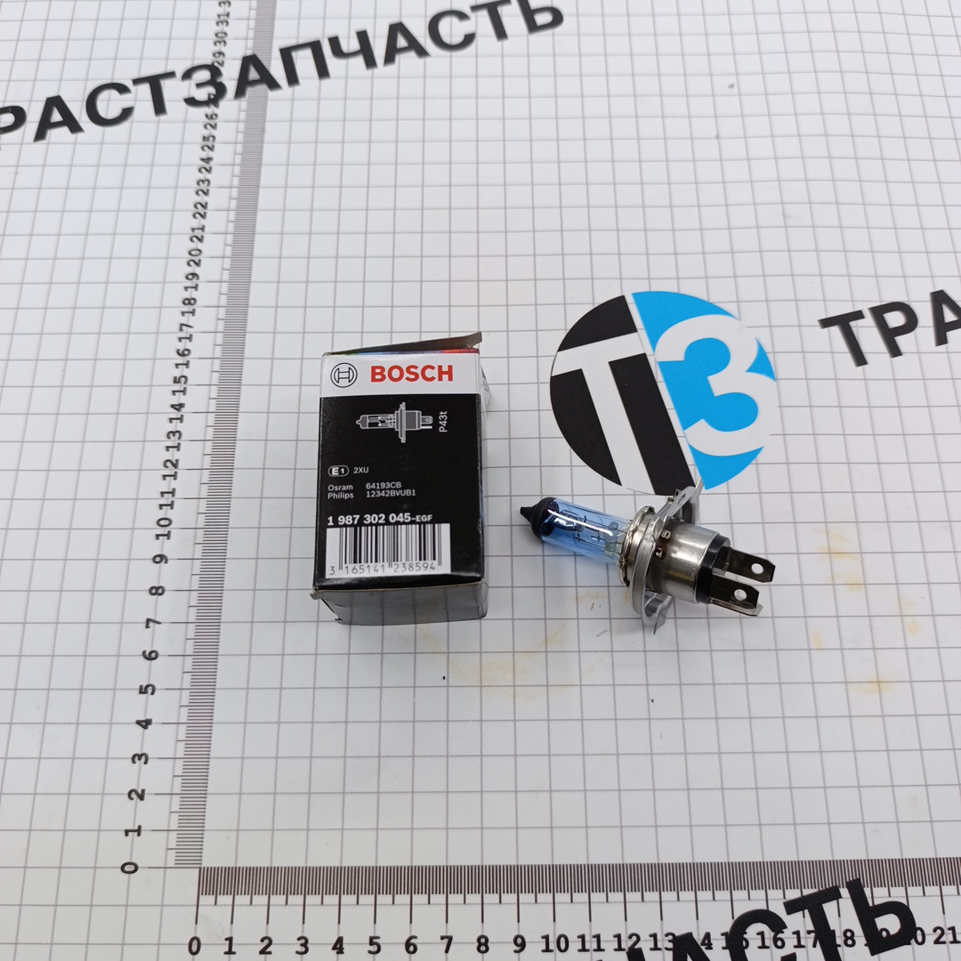 Лампа H4 Xenon Blue BOSCH EUROPE - Миниатюра товара 1