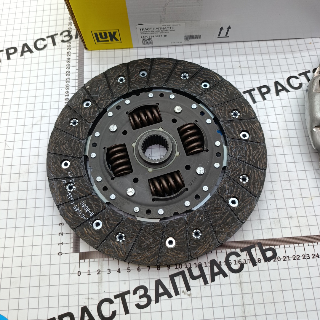 Сцепление Mercedes Sprinter OM646 (D=240mm,корзина+диск) LUK - Миниатюра товара 6
