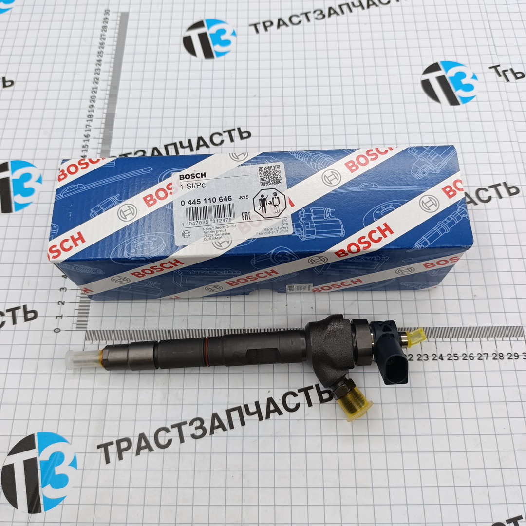 Форсунка топливная Volkswagen Crafter 2.0TDi (с 2011-2016г) 3L130277J/445110369 BOSCH EUROPE - Миниатюра товара 1
