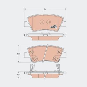 Тормозные колодки задние Geely Atlas, KIA Ceed,Rio,Soul,Sportage,Hyundai Tucson TRW