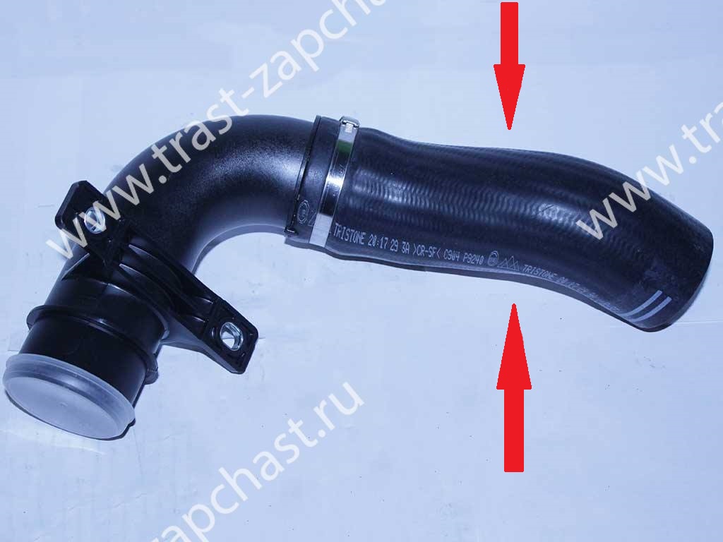 Патрубок интеркулера Peugeot Boxer 2.2 Евро 4 (правый, НИЖНИЙ ) 1344787080/0382LK IBRAS - Миниатюра товара 2