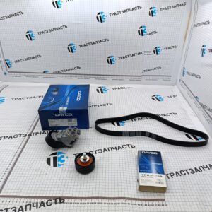 Комплект приводного ремня генератора FIAT 2.3 F1A (Ремень 7PK1076 + Ролики) c 06 — DAYCO CHINA