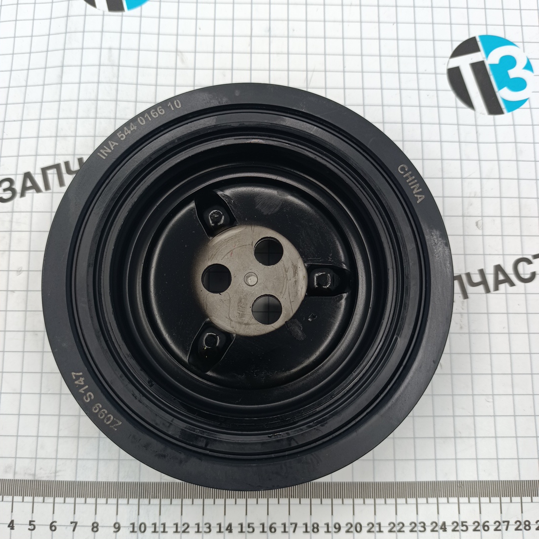 Шкив коленвала Ford Transit, Peugeot Boxer (перед.привод) Демпферный 1731716/9806722380 INA - Миниатюра товара 5