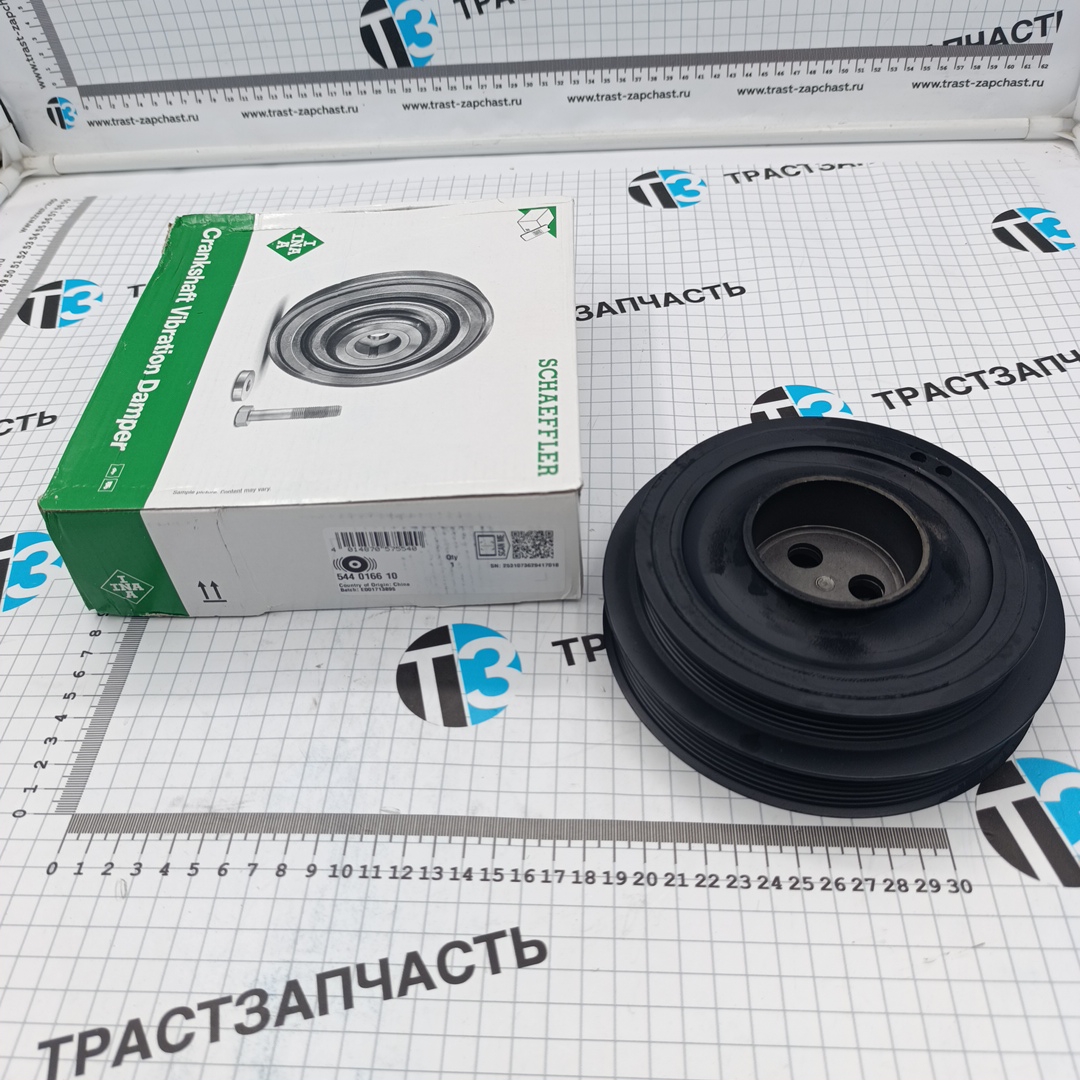 Шкив коленвала Ford Transit, Peugeot Boxer (перед.привод) Демпферный 1731716/9806722380 INA - Миниатюра товара 1