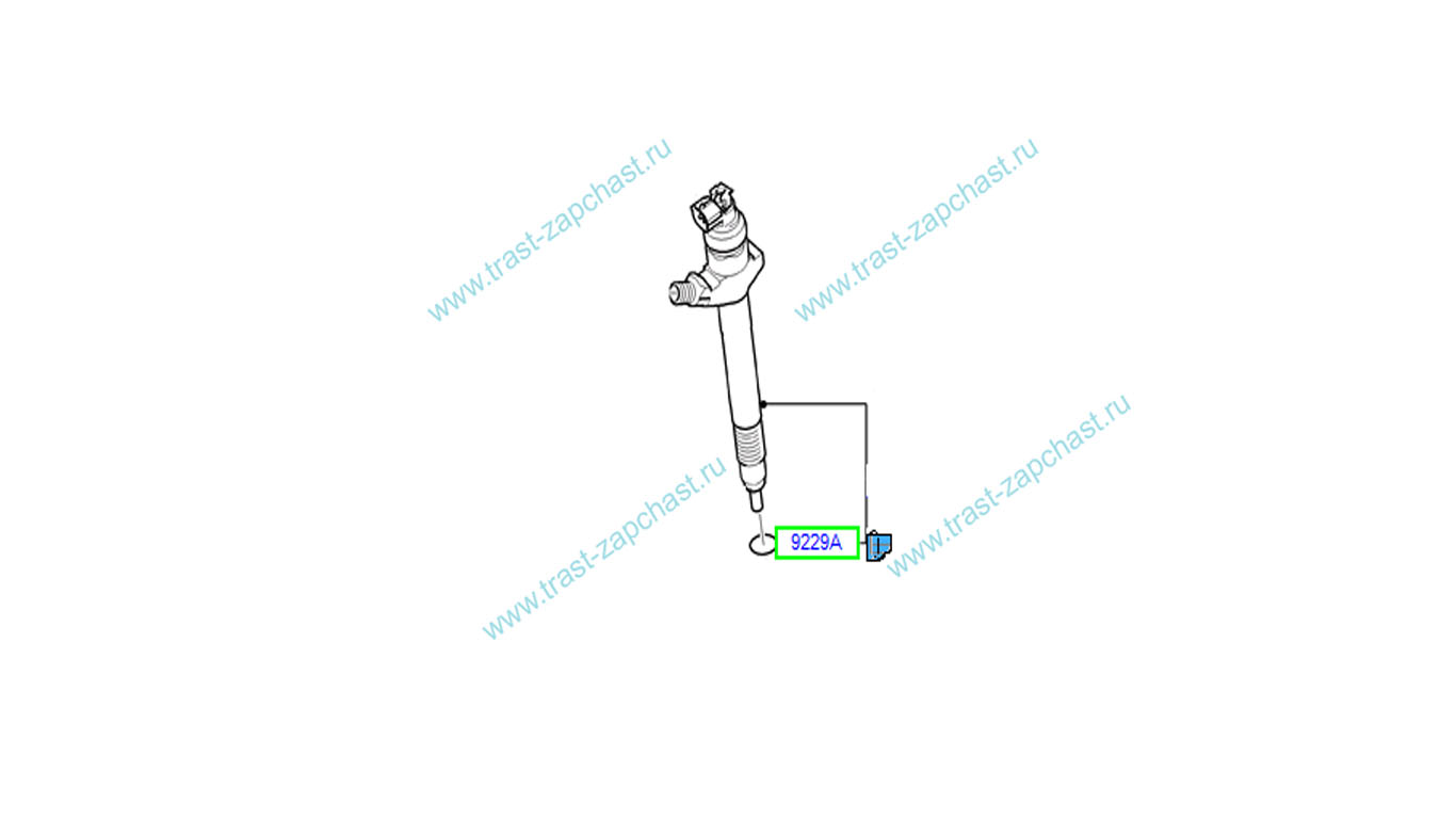 Шайба форсунки( ЕВРО 4 ) 6C1Q9M577AB/1378433/014905 PSA