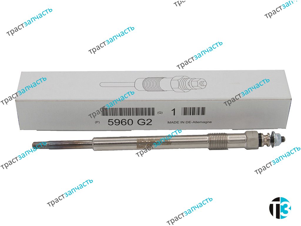 Свеча накаливания Eвро 4 2.2-2.4 Ford PSA 7C166M090AB/1569520/5960G2/1309471/1682248780 PSA