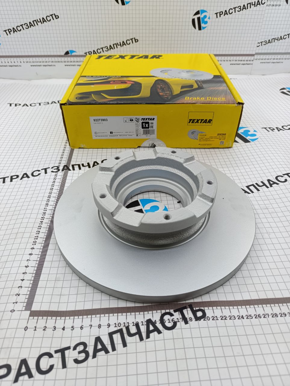 Диск тормозной задний Ford Transit Tr’14 (перед.привод- R16, D=308mm) TEXTAR